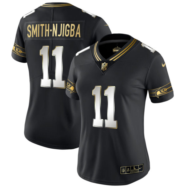 Women's Seahawks Throwback & Gold Jersey - All Stitched - Image 29