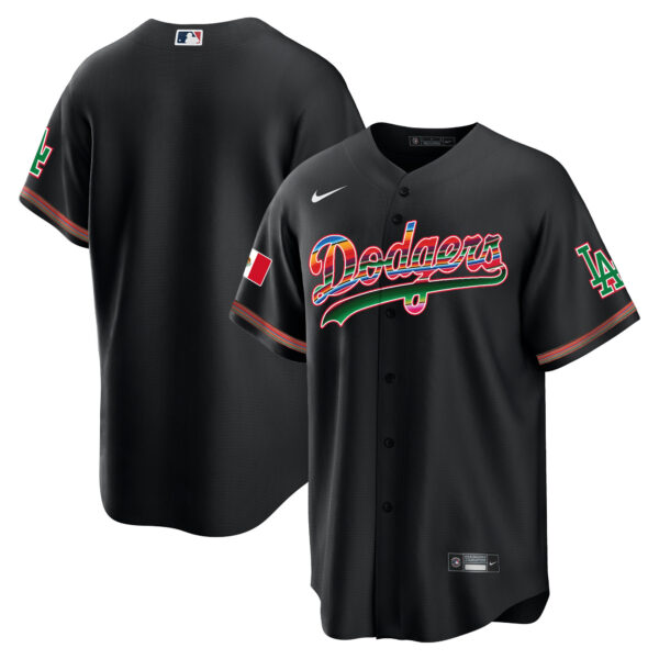 Men's Dodgers Mexico Cool Base Limited Jersey - All Stitched - Image 24