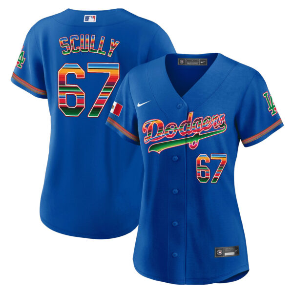 Women's Dodgers Mexico Baseball Limited Jersey - All Stitched - Image 10