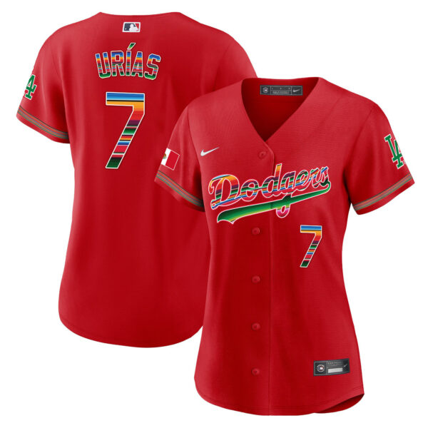 Women's Dodgers Mexico Baseball Limited Jersey - All Stitched - Image 35