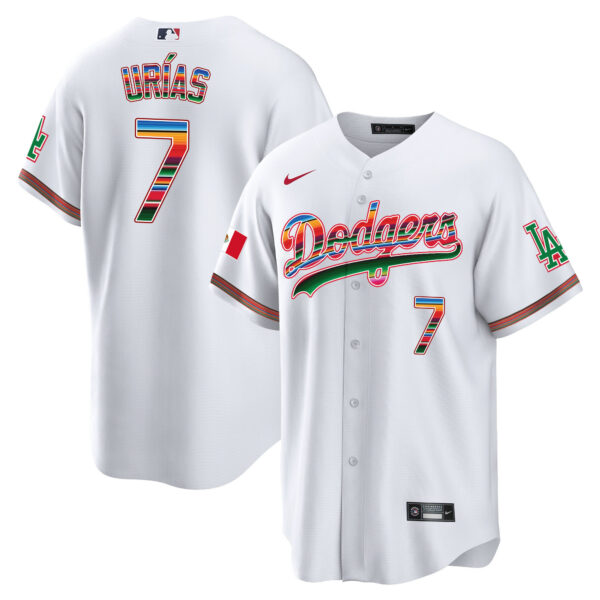 Youth's Dodgers Mexico Cool Base Limited Jersey - All Stitched - Image 5