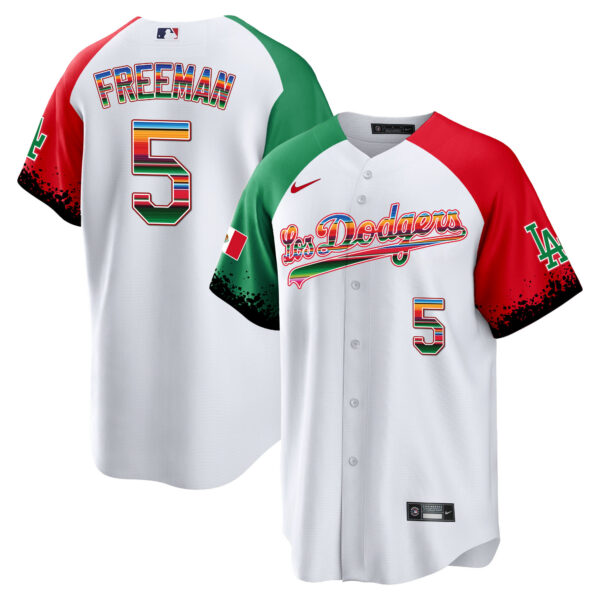 Men's Dodgers Mexico Cool Base City Connect Limited Jersey - All Stitched - Image 34