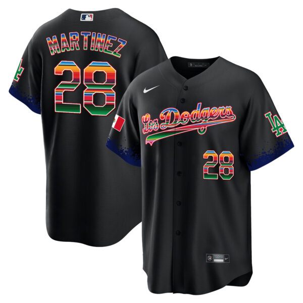 Men's Dodgers Mexico Cool Base City Connect Limited Jersey - All Stitched - Image 22