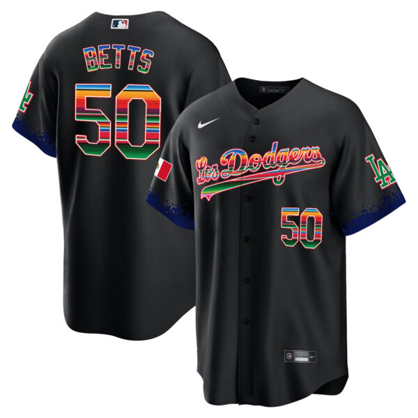 Men's Dodgers Mexico Cool Base City Connect Limited Jersey - All Stitched - Image 19