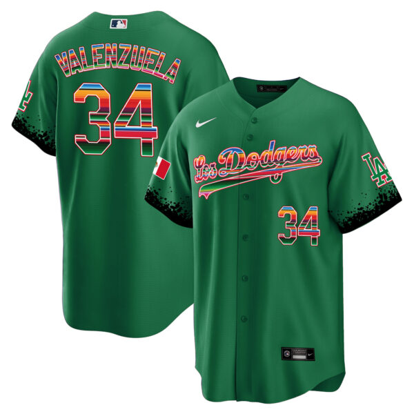 Men's Dodgers Mexico Cool Base City Connect Limited Jersey - All Stitched - Image 25