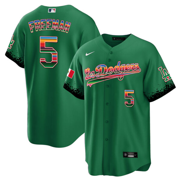Men's Dodgers Mexico Cool Base City Connect Limited Jersey - All Stitched - Image 26