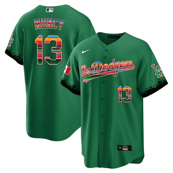 Men's Dodgers Mexico Cool Base City Connect Limited Jersey - All Stitched - Image 29