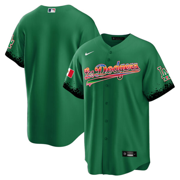 Men's Dodgers Mexico Cool Base City Connect Limited Jersey - All Stitched - Image 32
