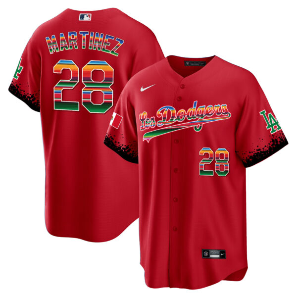 Men's Dodgers Mexico Cool Base City Connect Limited Jersey - All Stitched - Image 46