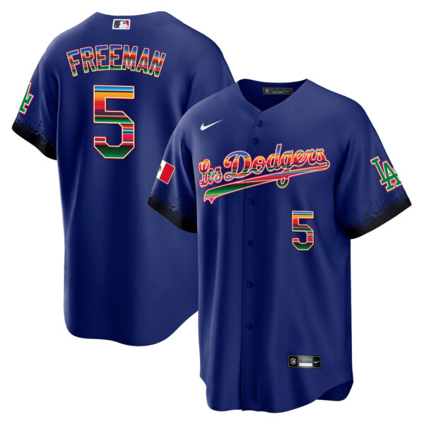 Men's Dodgers Mexico Cool Base City Connect Limited Jersey - All Stitched - Image 10