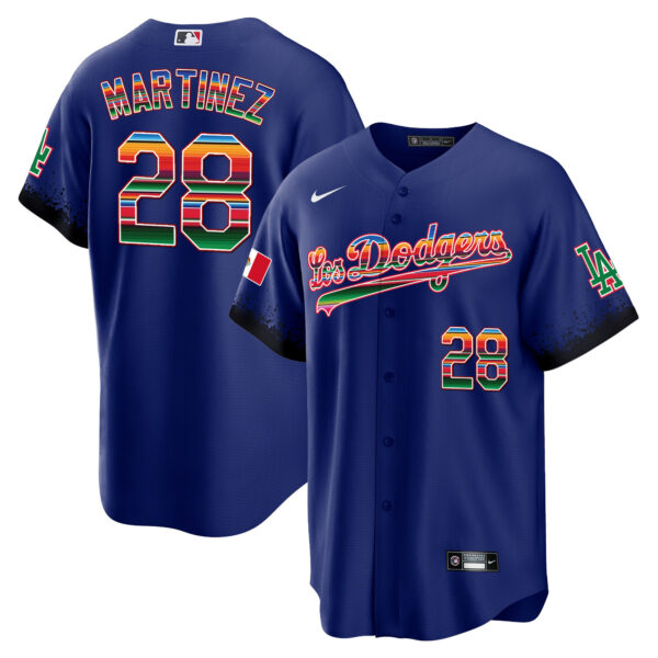 Men's Dodgers Mexico Cool Base City Connect Limited Jersey - All Stitched - Image 14