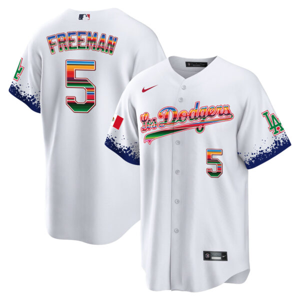 Men's Dodgers Mexico Cool Base City Connect Limited Jersey - All Stitched - Image 2