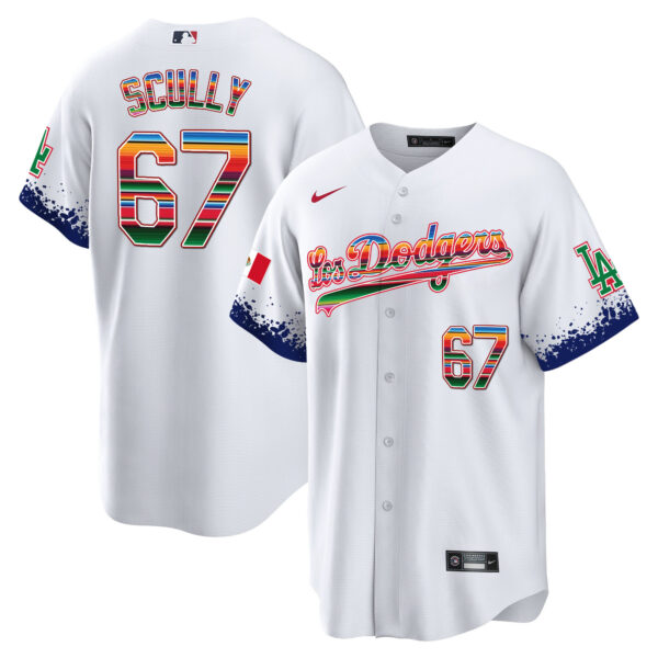 Men's Dodgers Mexico Cool Base City Connect Limited Jersey - All Stitched - Image 4