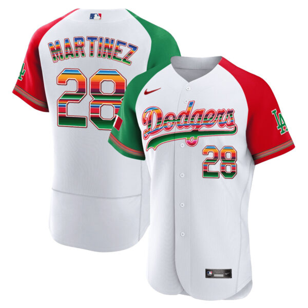 Men's Dodgers Mexico Flex Base Limited Jersey - All Stitched - Image 38