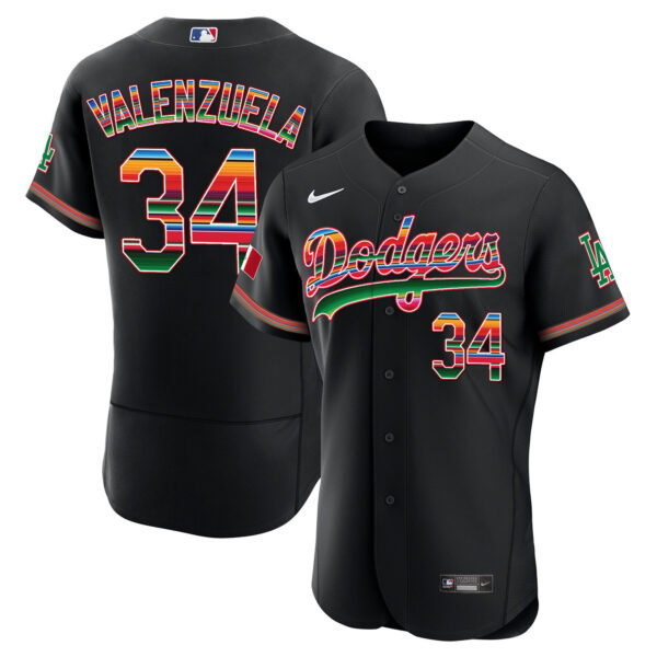 Men's Dodgers Mexico Flex Base Limited Jersey - All Stitched - Image 17