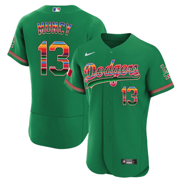 Men's Dodgers Mexico Flex Base Limited Jersey - All Stitched - Image 29