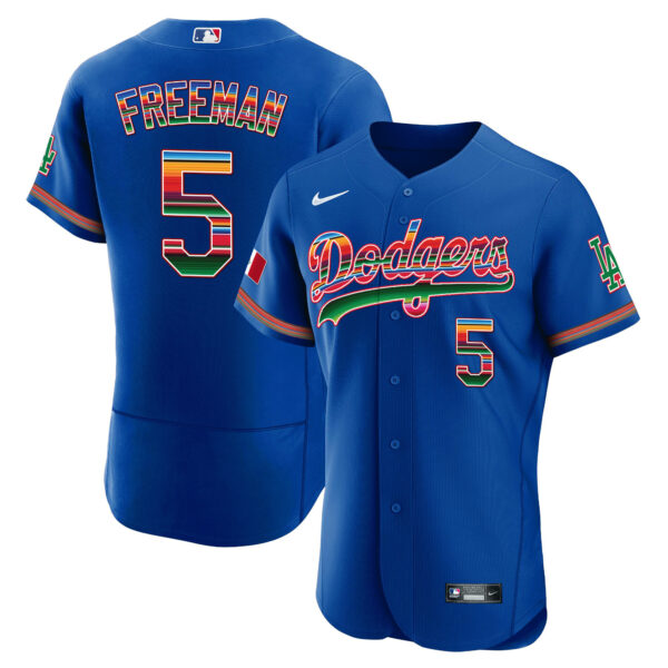 Men's Dodgers Mexico Flex Base Limited Jersey - All Stitched - Image 10