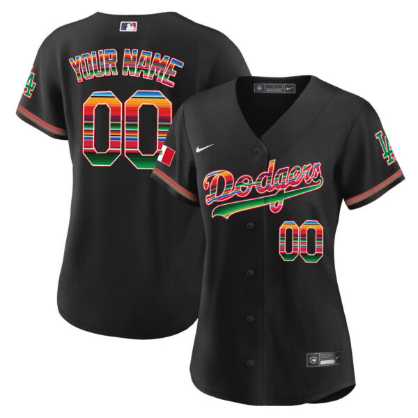 Dodgers Mexico Flex Base Limited Custom Jersey - All Stitched - Image 9
