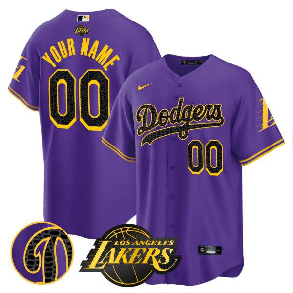 Dodgers Cool Base Mamba Custom Jersey - All Stitched - Image 5