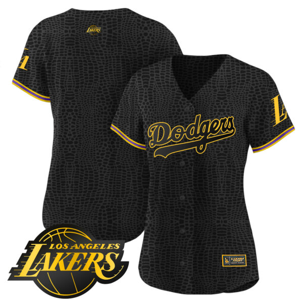 Women's Dodgers Cool Base Mamba Jersey - All Stitched - Image 8