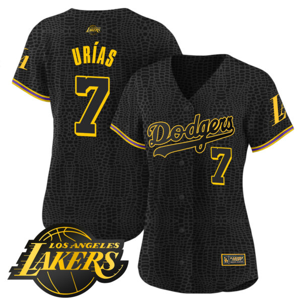 Women's Dodgers Cool Base Mamba Jersey - All Stitched - Image 4