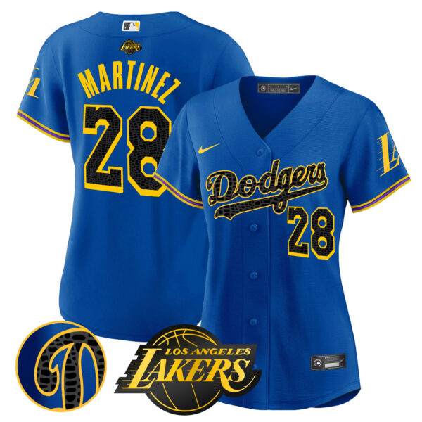 Women's Dodgers Cool Base Mamba Jersey - All Stitched - Image 22