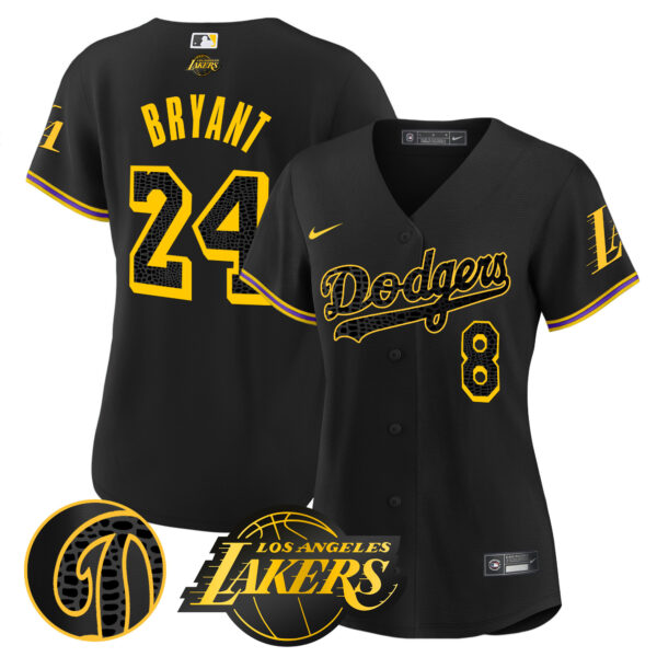 Women's Dodgers Cool Base Mamba Jersey - All Stitched - Image 41