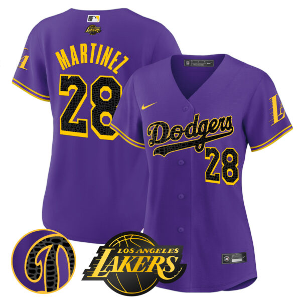 Women's Dodgers Cool Base Mamba Jersey - All Stitched - Image 38