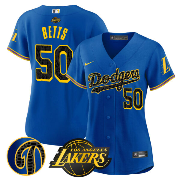 Women's Dodgers Cool Base Mamba Jersey - All Stitched - Image 18