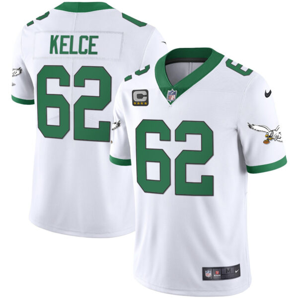 Men's Eagles Gold & Kelly Vapor Jersey - All Stitched - Image 7