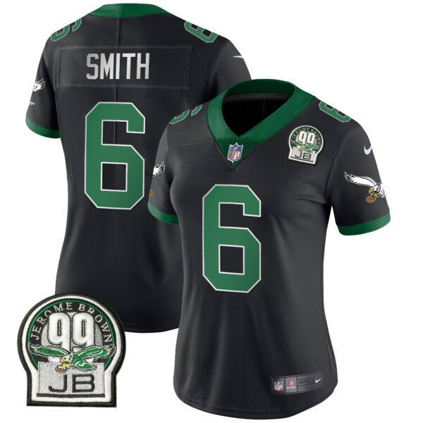 Women's Eagles Jerome Brown Retired Patch Gold & Kelly Jersey - All Stitched - Image 20