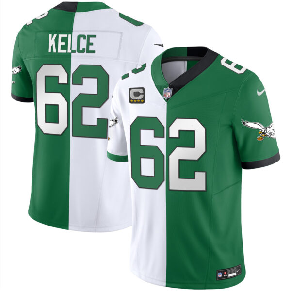 Men's Eagles Throwback Kelly Vapor Limited Jersey - All Stitched - Image 35