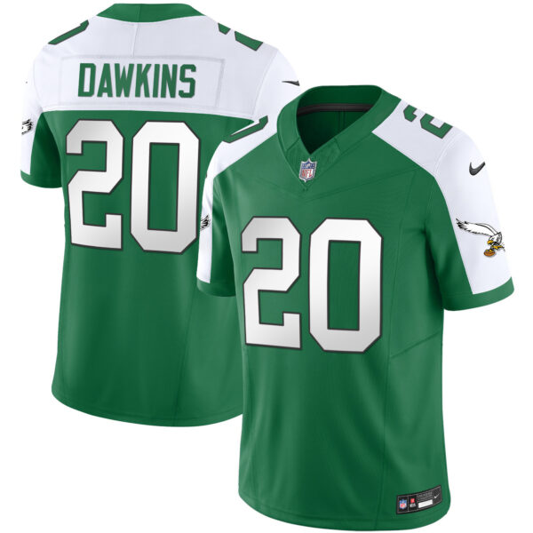 Men's Eagles Throwback Kelly Vapor Limited Jersey - All Stitched - Image 51