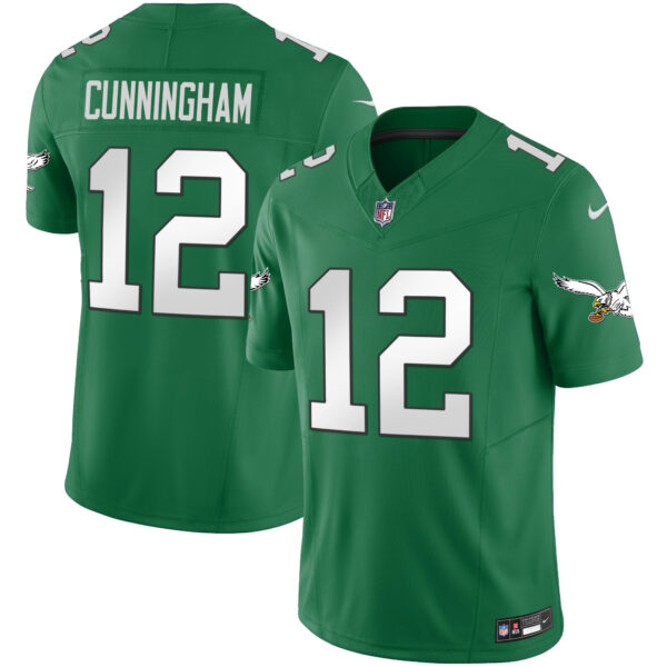 Men's Eagles Throwback Kelly Vapor Limited Jersey - All Stitched - Image 13