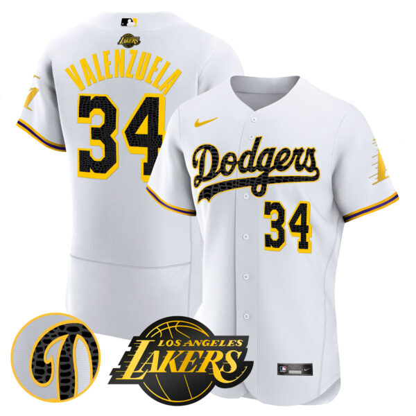 Men's Dodgers Flex Base Mamba Jersey - All Stitched - Image 13
