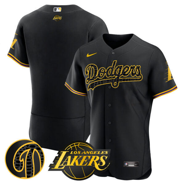 Men's Dodgers Flex Base Mamba Jersey - All Stitched - Image 48