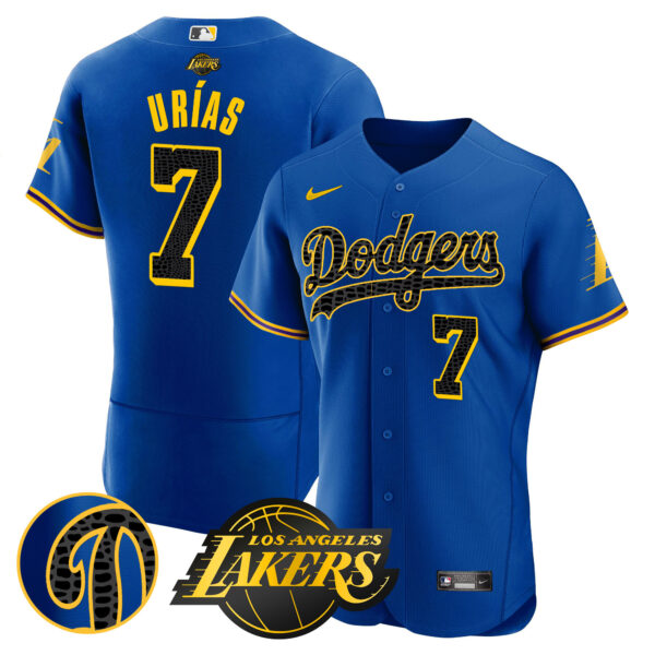 Men's Dodgers Flex Base Mamba Jersey - All Stitched - Image 20