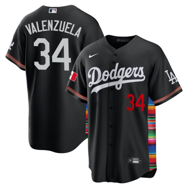 Men's Dodgers Mexico Cool Base Limited Jersey V2 - All Stitched - Image 17