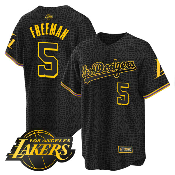 Men's Los Dodgers Cool Base Mamba Jersey - All Stitched - Image 3