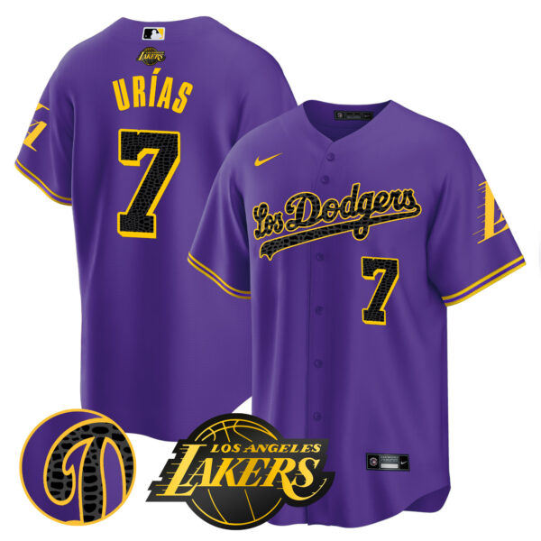 Men's Los Dodgers Cool Base Mamba Jersey - All Stitched - Image 36