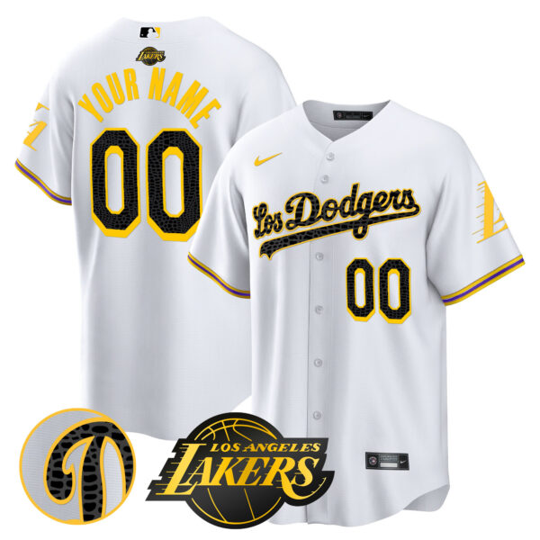 Los Dodgers Cool Base Mamba Custom Jersey - All Stitched - Image 2