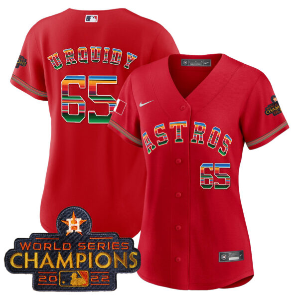 Women's Astros Mexico Baseball Limited Jersey - All Stitched - Image 39