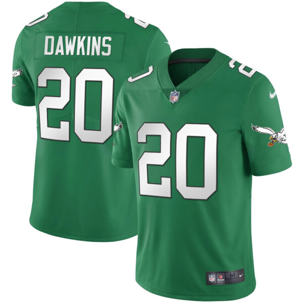 Men's Eagles Kelly Green Gold Jersey - All Stitched - Image 5