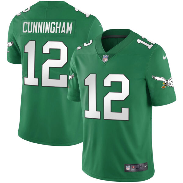 Men's Eagles Kelly Green Gold Jersey - All Stitched - Image 3