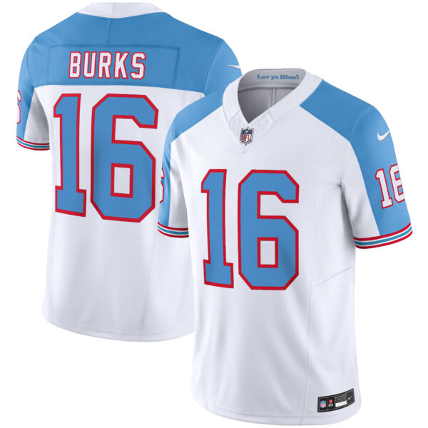 Titans Throwback White Alternate Limited Vapor Jersey - All Stitched - Image 3