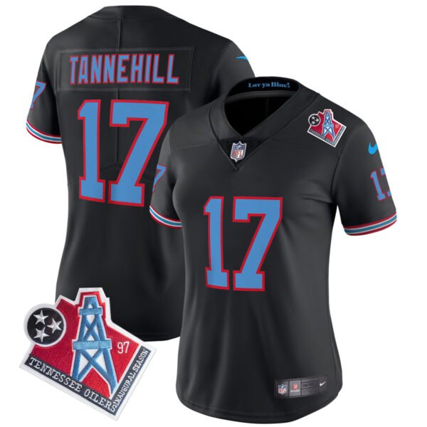 Women's Titans 1997 Throwback Limited Vapor Jersey - All Stitched - Image 30