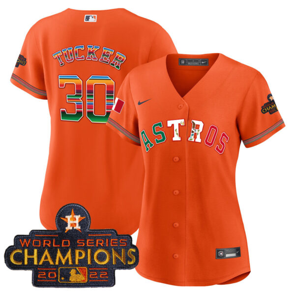 Women's Astros Mexico Baseball Limited Jersey V3 - All Stitched - Image 14
