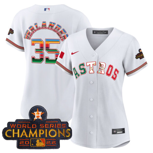 Women's Astros Mexico Baseball Limited Jersey V3 - All Stitched - Image 21
