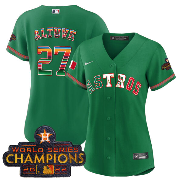 Women's Astros Mexico Baseball Limited Jersey V3 - All Stitched - Image 27
