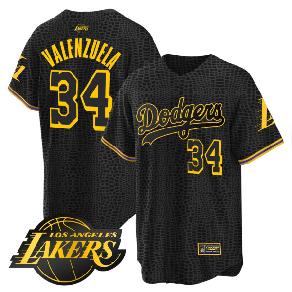 Men's Dodgers Cool Base Mamba Jersey - All Stitched - Image 5